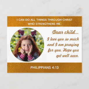Carte postale à un enfant à l'hôpital