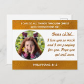 Carte postale à un enfant à l'hôpital (Devant / Derrière)