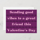 Carte Postale À un grand ami Platon Valentine (Devant / Derrière)