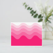 carte postale à vague rose (Debout devant)