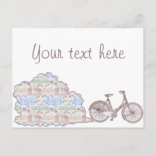 Carte Postale À vélo Aarhus, (Devant)