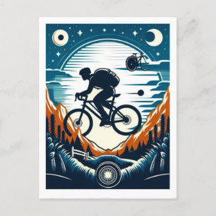 Carte postale à vélos