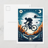 Carte postale à vélos (Devant / Derrière)