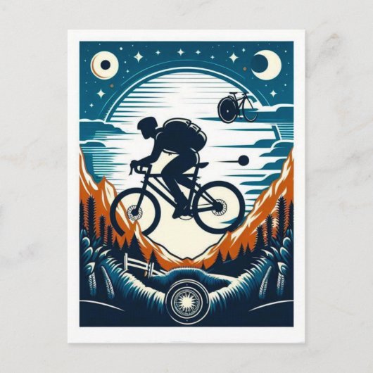 Carte postale à vélos (Devant)