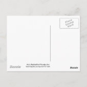 Carte postale à ventre rouge pour hommes et jeunes (Dos)