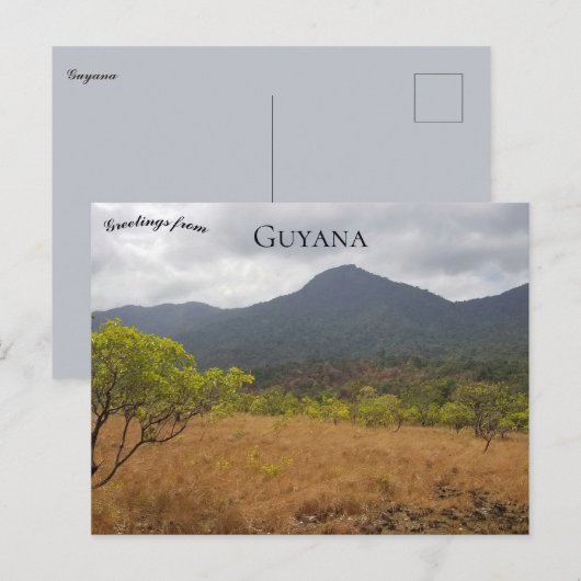 Carte Postale A View of Guyana (Devant / Derrière)
