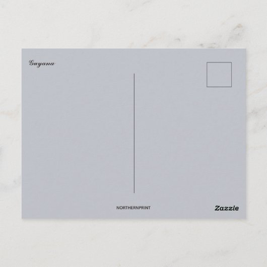 Carte Postale A View of Guyana (Dos)