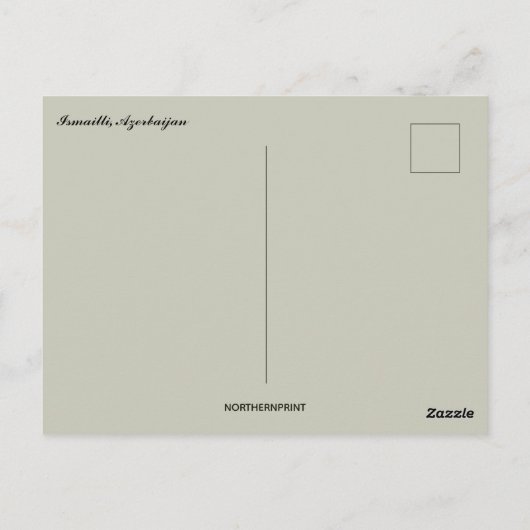 Carte Postale A View of Ismailli Azerbaijan (Dos)