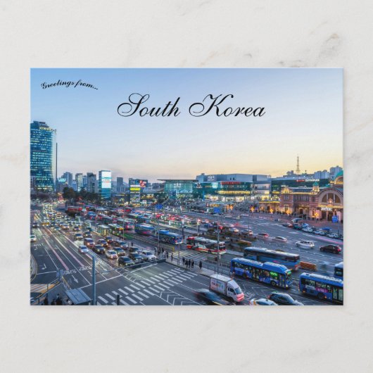 Carte Postale A View of Seoul South Korea (Devant)