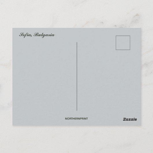 Carte Postale A View of Sofia Bulgaria (Dos)