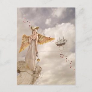 Carte postale à voile lisse