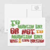 CARTE POSTALE À VTT (Devant / Derrière)