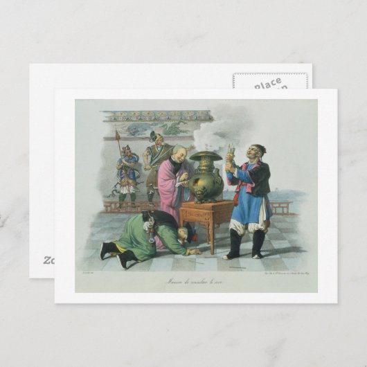 Carte Postale A Way of Telling the Future, gravée par Mlle. Pour (Devant / Derrière)