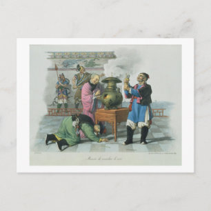 Carte Postale A Way of Telling the Future, gravée par Mlle. Pour