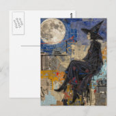 Carte Postale A Witch Collage (Devant / Derrière)