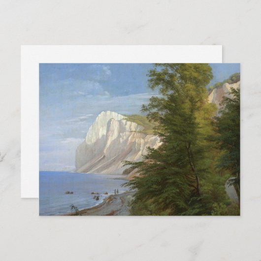 Carte Postale Aagaard Isle of Mon Chalk Cliffs Danemark Peinture (Devant / Derrière)
