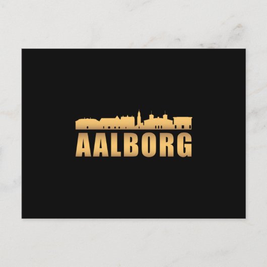 Carte Postale Aalborg Danemark City Skyline Cityscape Funny Cade (Devant)