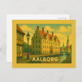 Carte Postale Aalborg Denmark Cityscape (Devant / Derrière)