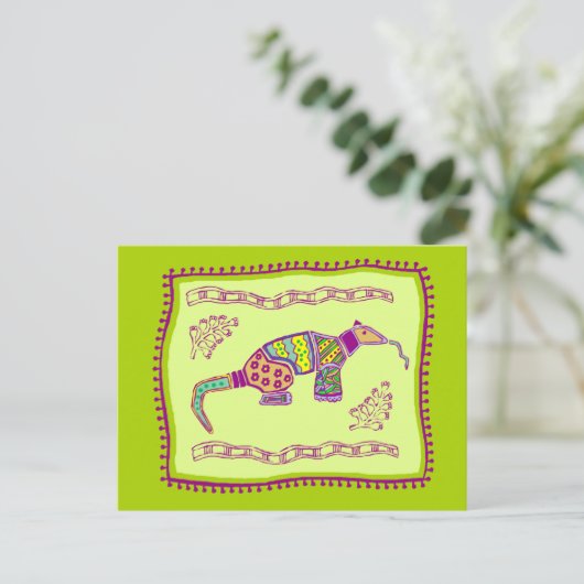 Carte Postale Aardvark Quilt (Debout devant)