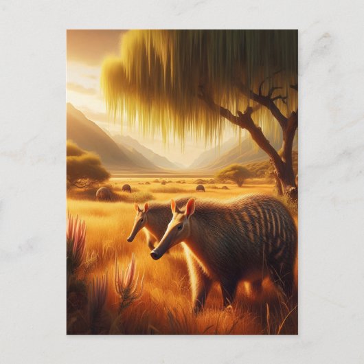 Carte Postale Aardvark Serene Wildlife Harmony (Devant)