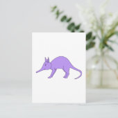 Carte Postale Aardvark violet (Debout devant)
