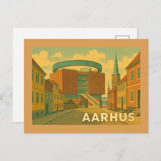 Carte Postale Aarhus Denmark Cityscape (Devant / Derrière)