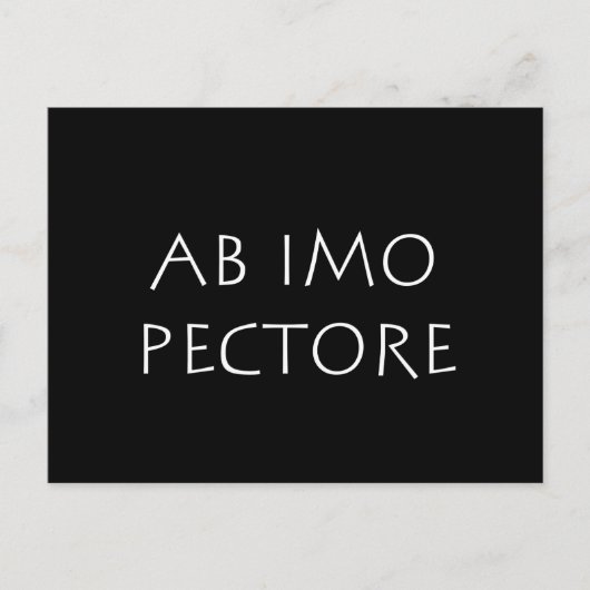 Carte Postale Ab imo pectore (Devant)