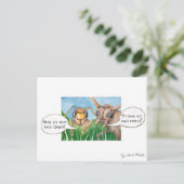 Carte Postale Ab in den Biergarten und ein Bier trinken, deutsch (Debout devant)