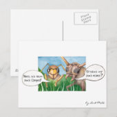 Carte Postale Ab in den Biergarten und ein Bier trinken, deutsch (Devant / Derrière)