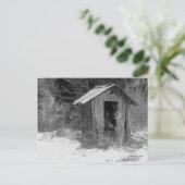 Carte postale Abandon Outhouse (B&W) (Debout devant)