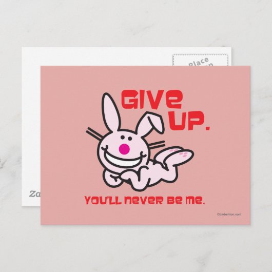 Carte Postale Abandonner (Devant / Derrière)