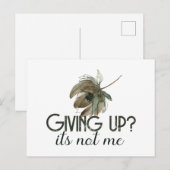 Carte Postale Abandonner ce n'est pas moi (Devant / Derrière)