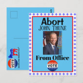 Carte postale Abandonner John Thune (Devant / Derrière)