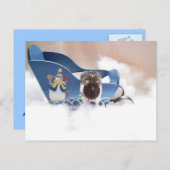 Carte Postale abandonnez la traîneau ! ! (Devant / Derrière)