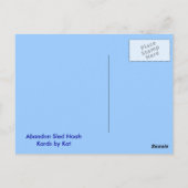 Carte Postale abandonnez la traîneau ! ! (Dos)