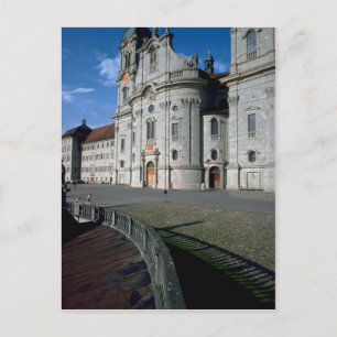 Carte Postale Abbaye bénédictine, Abbaye Einsiedein, Suisse