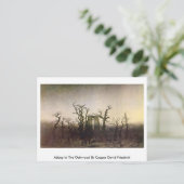 Carte Postale Abbaye Dans Le Bois De Chêne Par Caspar David Frie (Debout devant)