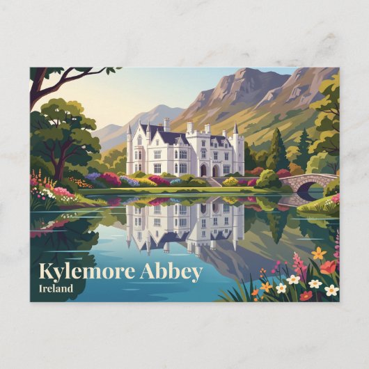 Carte Postale Abbaye de Kylemore Irlande (Devant)