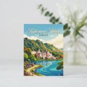 Carte Postale Abbaye de Kylemore Irlande (Debout devant)