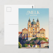 Carte Postale Abbaye de Melk Autriche (Devant / Derrière)