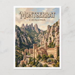 Carte Postale Abbaye de Santa Maria de Montserrat Espagne
