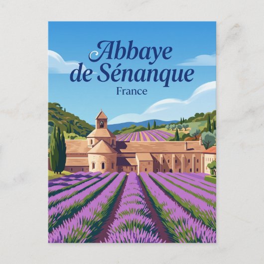 Carte Postale Abbaye de Sénanque France (Devant)