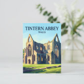 Carte Postale Abbaye de Tintern Pays de Galles (Debout devant)
