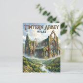 Carte Postale Abbaye de Tintern Pays de Galles (Debout devant)