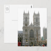 Carte Postale Abbaye de Westminster, Londres (Devant / Derrière)