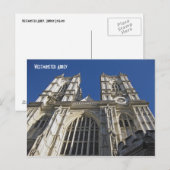 Carte Postale Abbaye de Westminster, Londres Angleterre (Devant / Derrière)