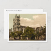 Carte Postale Abbaye de Westminster, Londres, Angleterre (Devant / Derrière)