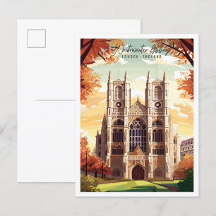 Carte Postale Abbaye de Westminster Londres Angleterre voyage vi
