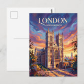 Carte Postale Abbaye de Westminster Royaume-Uni (Devant / Derrière)