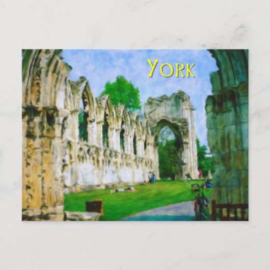 Carte Postale Abbaye de York (Devant)